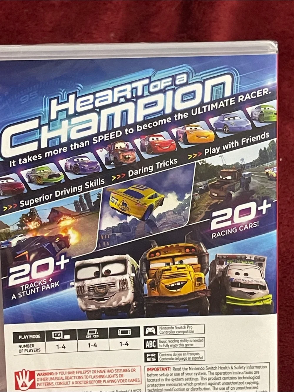 Nintendo Switch Cars 3: Driven to Win (red, yellow, black)